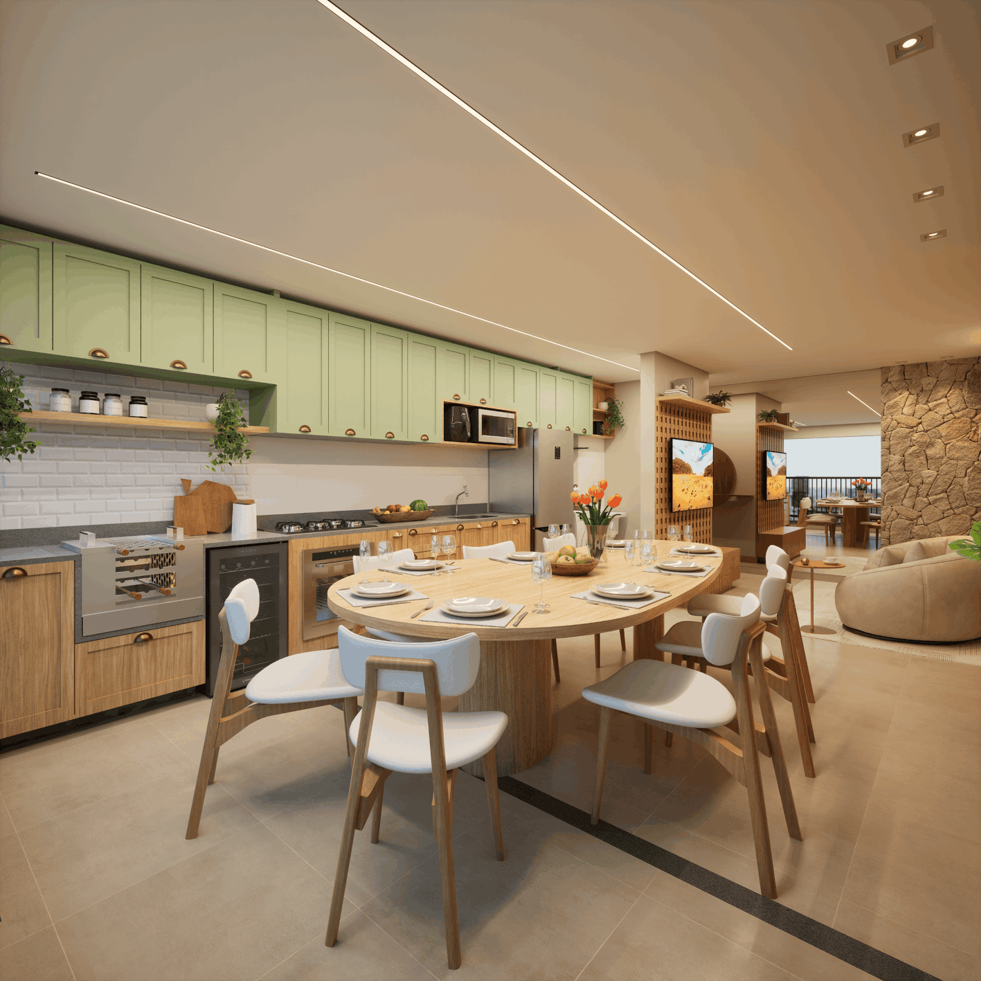 Apartamento Decorado 3 Quartos Ecoville Figueira